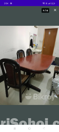 Original segun kath table with 6 chairs